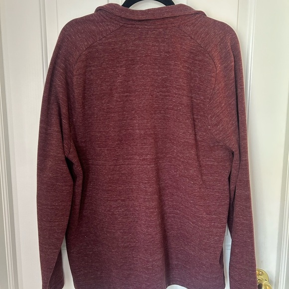 Banana Republic Men’s Maroon Moisture Wicking Quarter Sip Sweatshirt Size XL - Picture 5 of 6